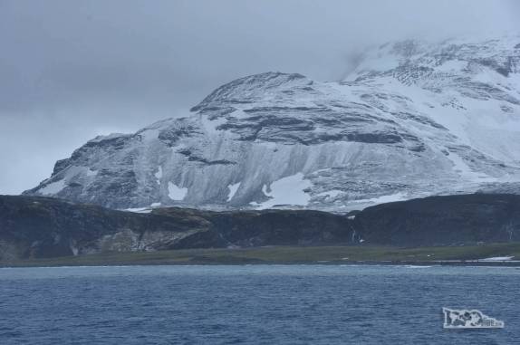 A paisagem montanhosa de Salisbury Plain, na Geórgia do Sul